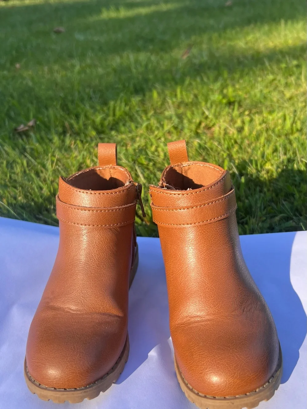 Toddlers Tan Ankle Boots - Classic Chelsea Style - Toddler Size 9